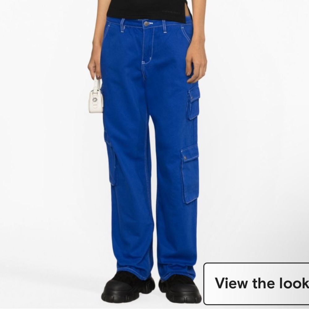 Ksubi drill cotton cargo trousers